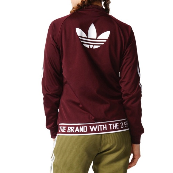 the brand with the three stripes jacket